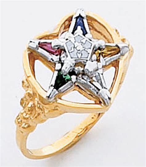OES / O.E.S Order of the Eastern Star Rings O.E.S .
